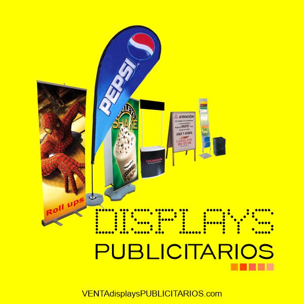 Tipos de Displays, Rollups, Popups, Xbanner, Mostradores, Bandderas, Photocall, Stands